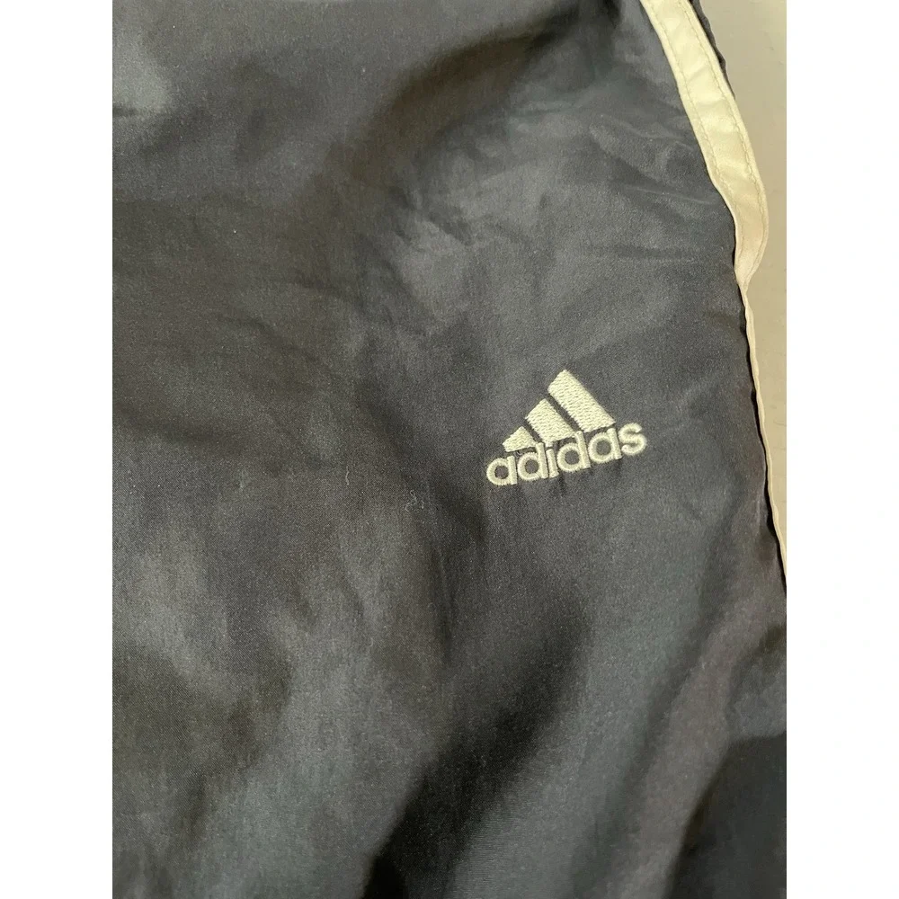 Vintage Y2K Adidas Men's Three Stripe Track Windbreaker‎ Pants Clima Proof Sz L